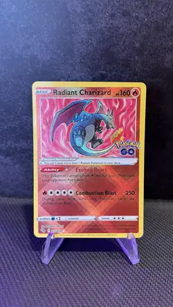 Pokemon TCG Radiant Charizard 11/78 Sword & Shield Holo Rare Card NM Condition - Image 1