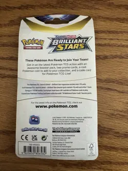POKEMON BRILLIANT STARS Checklane Blister Pack Raichu Pikachu Promo Cards MINT - Image 2