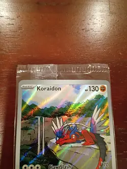 Pokemon Koraidon TCG Promo SVP014 Holo Card Sealed Black Star NM - Image 2