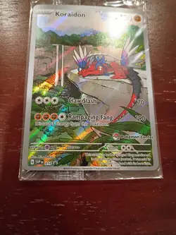 Pokemon Koraidon TCG Promo SVP014 Holo Card Sealed Black Star NM - Image 3