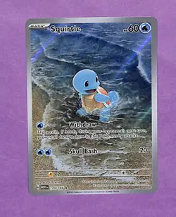 Pokemon Squirtle Illustration Rare Holo Card Scarlet & Violet 151 170/165 - Image 1
