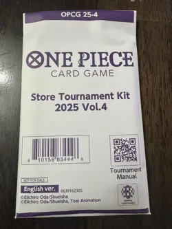 One Piece TCG Card Game Store Tournament Kit 2025 Vol 4 English - New Sealed - Image 1