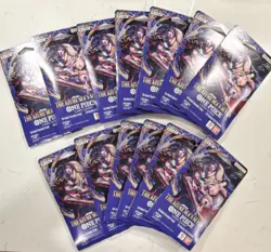 13 X One Piece Azure Sea's Seven Sleeved English Booster Packs 12 Cards - Image 1