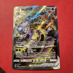 Mewtwo VSTAR Crown Zenith: Galarian Gallery Holo Card GG44/GG70 Very Lite Play - Image 1