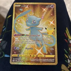 Pokemon Celebrations Mew 25th Gold Card Ultra Rare NM - Image 1