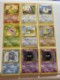 Vintage Pokemon Card Lot Of 63 Damaged/HP Cards Base Set Fossil Jungle WotC - Image 3