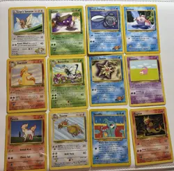 Vintage Pokemon Card Lot Of 63 Damaged/HP Cards Base Set Fossil Jungle WotC - Image 5
