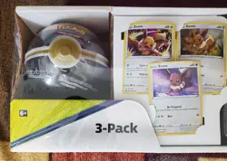 Pokemon Three Pack Treasure Chest 2 Poke Ball Tins Trading Cards Game New in Box - Image 2