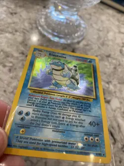 Pokemon TCG Base Set Blastoise Holo Card 2/102 Pokemon Lp- Small Scratch On Back - Image 2