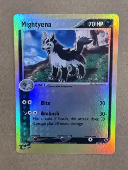 Pokemon Card - Mightyena Ruby and Sapphire 42/109 Reverse Holo - Image 1