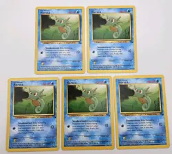 Horsea 49/62 Fossil Pokemon Cards | Set Of 5 - Image 1