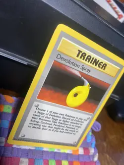 Devolution Spray Pokemon Base Set Trainer Card 72/102 LP - MISCUT MISPRINT - Image 4