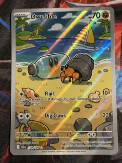 Dwebble - 129/086 SV: Black Bolt NM Pokemon Card TCG Just Pulled - Image 2