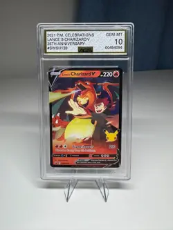 Lance's Charizard V SWSH133 Promo Card Holo AGS 10 - Not PSA - Image 1