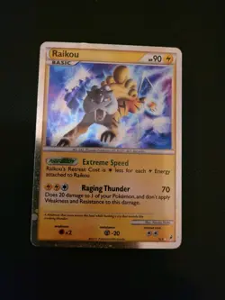 Pokemon TCG Raikou SL9 Call of Legends Secret Rare Pokemon Card - Image 1