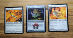 Mtg Magic the Gathering Sword - Shield - Helm (promo) Of Kaldra Set MP - Image 1