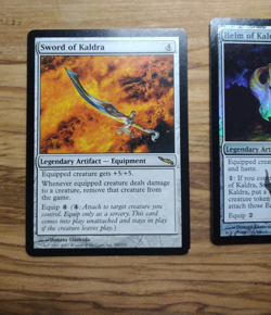 Mtg Magic the Gathering Sword - Shield - Helm (promo) Of Kaldra Set MP - Image 2