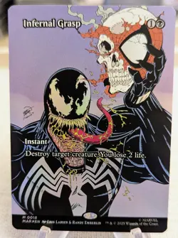 Infernal Grasp M0018 Mythic FOIL Magic The Gathering Spider-Man Venom - Image 1