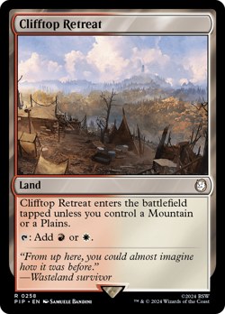 Clifftop Retreat #258 | Near Mint | Fallout Magic MTG - Image 1