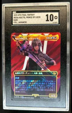 Noctis, Prince of Lucis Borderless Surge Foil JP SGC 10 Graded Final Fantasy MTG - Image 1