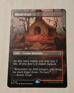 MTG Blood Crypt (Borderless) Reversable Shock Land Lorwyn Eclipsed ECL 0349 NM - Image 1