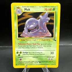 Pokemon TCG Muk Fossil 13 Holo Unlimited Holo Rare See Photos - Image 1