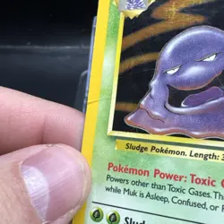 Pokemon TCG Muk Fossil 13 Holo Unlimited Holo Rare See Photos - Image 4