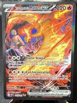 Pokemon TCG Team Rockets Moltres EX 208/182 Sv10: Destined Rivals PSA 10 - Image 1