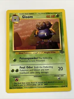 Gloom 37/64 Jungle Regular 1999 Unlimited Pokemon Game TCG - Image 1
