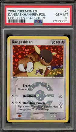 Pokemon Kangaskhan EX Fire Red & Leaf Green Reverse Holo Rare #6 PSA 10 Gem Mint - Image 1