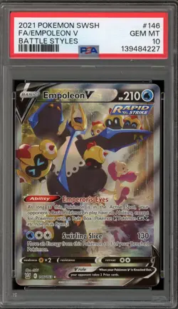 Pokemon Empoleon V Battle Styles Full Alt Art #146 PSA 10 Gem Mint - Image 1