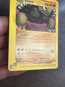 Pokemon TCG Golem – Expedition Base Set – 49/165 – Rare – Non-Holo – WOTC E-Read - Image 3