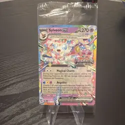 Stamped Sylveon ex 041/131 Pokemon Prismatic Evolution Surprise Box *SEALED* - Image 1