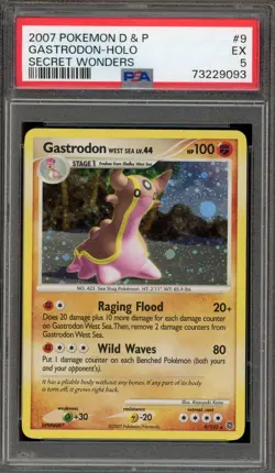 Pokemon Gastrodon West Sea Secret Wonders Holo Rare #9 PSA 5 - Image 1