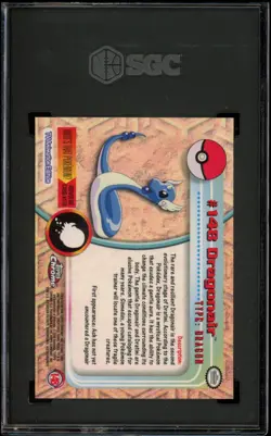 Pokemon Topps Chrome Dragonair #148 SGC 10 Gem Mint - Image 2