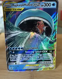 Pokemon TCG Magikarp Wailord GX Tag Team SM166 - Image 1