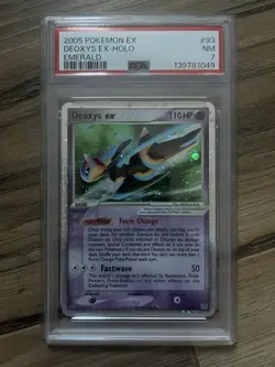 Pokemon TCG Deoxys ex Speed Forme EX Holo Emerald 93/106 PSA 7 - Image 1