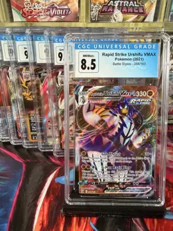 Pokemon CGC Slab Lot Of 9 | Secret Rare, Full Art, V + Vmax’s Sword & Shield Era - Image 2