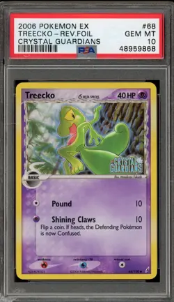 Pokemon Treecko EX Crystal Guardians Reverse Holo #68 PSA 10 Gem Mint - Image 1