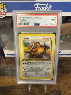 Pokemon TCG Tauros 1st Edition Jungle 47/64 - Image 1