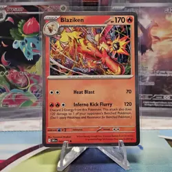 Blaziken 042/182 Holo Rare SV10: Destined Rivals Pokemon TCG NM/M - Image 1