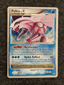 Pokemon TCG - Palkia LV.X (DP18) Diamond & Pearl Promo - Holo Partial Swirl - NM - Image 1