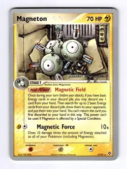 Magneton Dragon #17 Rare NM Pokemon 2004 World Champion Kevin Nguyen - Image 1