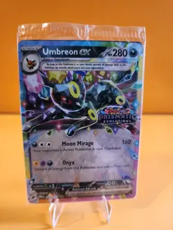 SEALED Umbreon Ex Stamped Pokemon Prismatic Evolutions Promo Surprise Box 60/131 - Image 1
