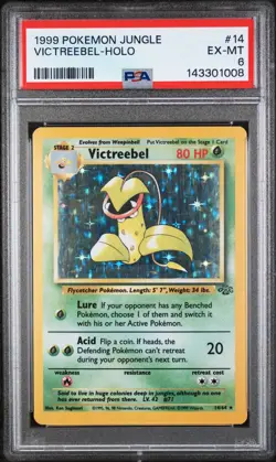 1999 POKEMON JUNGLE #14 VICTREEBEL-HOLO PSA 6 - Image 1