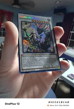 Ecclesia and the Dark Dragon 1st Edition Secret Rare Yu-Gi-Oh! Mint Pack Fresh! - Image 2