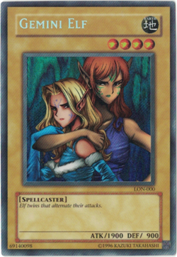 Yu-Gi-Oh! Gemini Elf (VLP) Unlimited Secret Rare LON-000 - Image 1