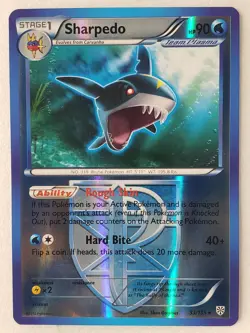 REVERSE HOLO Sharpedo 33/135 NM - Plasma Storm Pokemon Card - Image 1
