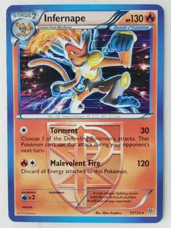 HOLO Infernape 17/135 NM RARE Plasma Storm Pokemon Card $2 Combined Ship - Image 1