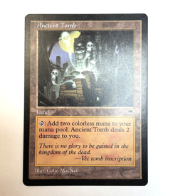 MTG Ancient Tomb Tempest NM Uncommon Magic The Gathering Card, Land, #315 - Image 2